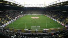 Německo. Fotbalový stadion v Dortmundu.