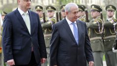 Předseda vlády státu Izrael Benjamin Netanjahu je na návštěvě Prahy