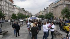 Stan proti melanomu na Václavském náměstí