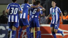 Fotbalisté Porta slaví první gól do sítě Villarrealu