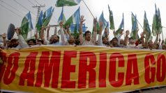 Protiamerické protesty v Pákistánu