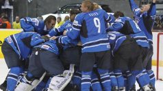 Hokejisté Finska slaví titul mistrů světa