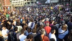 Španělsko protivládní demonstrace