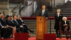 Barack Obama přednesl projev před britskými zákonodárci ve Westminsterské síni