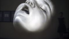 Uhlová kresba hlavy nemluvněte od Roberta Longa Bez názvu (Jane) z roku 2007 je jedním z exponátů výstavy &#039;Já, bezesporu&#039;