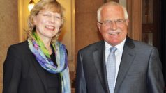 Václav Klaus se při návštěvě Hamburku setkal se zástupkyní primátora Dorothee Stapelfeldtovou