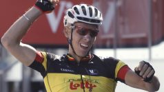 Radost Belgičana Gilberta z vítězství v první etapě