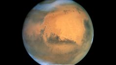Mars na snímku Hubbleova kosmického dalekohledu
