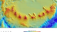 Mapa nových antarktických sopek