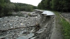 Následky tropické bouře Irene v centrálním Vermontu