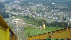 Krkonoše Harrachov pohled z Obřího můstku