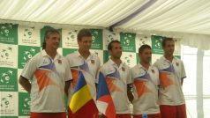 Český Daviscupový tým po losu baráže v Rumunsku