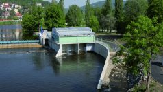 Malá vodní elektrárna a rybí přechod Beroun