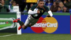 Jihoafrický ragbista Bryan Habana při svém rekordním zápisu