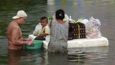 Záplavy v provincii Ayutthaya v centrálním Thajsku