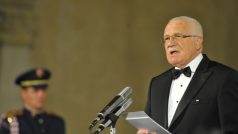 Prezident Václav Klaus přednesl při příležitosti státního svátku projev.