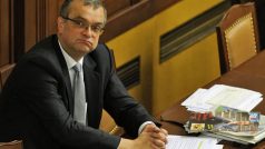 Ministr financí Miroslav Kalousek ve sněmovně