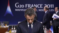 Prezident Sarkozy na summitu G20 v Cannes