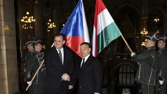Petr Nečas a Viktor Orbán se sešli na schůzce v Budapešti
