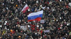 Až 120 tisíc lidí demonstruje v Moskvě proti výsledkům voleb do státní dumy na začátku prosince