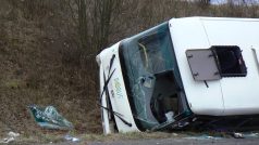 Nehoda autobusu u Kutrovic na Slánsku
