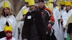 Tříkráloví koledníci v Poličce 8. 1. 2011