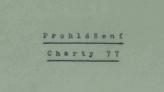 Z Prohlášení Charty 77
