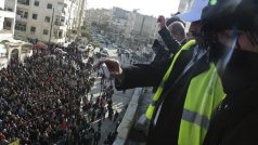 Pozorovatelé Ligy arabských států sledují demonstraci v Sýrii