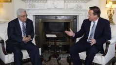 Mahmud Abbas jednal v Londýně i s premiérem Davidem Cameronem