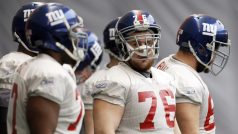 Newyorští Giants trénují na finále ligy amerického fotbalu