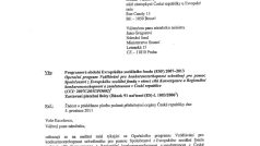 Dopis EK českým úřadům 1