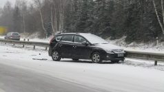 Dopravní nehoda na R4 - 17,5. kilometru směrem na Prahu