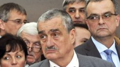 Předseda TOP 09 Karel Schwarzenberg a ministr financí Miroslav Kalousek