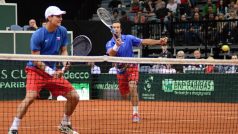 Čeští tenisté Tomáš Berdych a Radek Štěpánek ve čtvrtfinále Davis Cupu