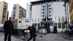 Soud v Oslu, u kterého bude obžalován Anders Breivik.  Policie se přípravuje na Breivikův příjezd