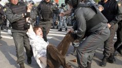 Moskevský Pochod miliónů - střety s policí