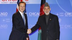 Afghánský prezident Karzáí v dějišti summitu s britským premiérem Davidem Cameronem