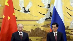 Ruský prezident Vladimír Putin a jeho čínský protějšek Chu Ťin-tchao jednali v Pekingu