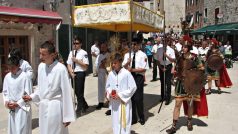 Oslavy Božího Těla v Dalmácii ve městě Votice