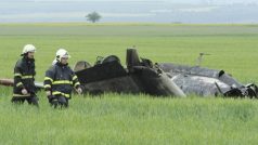 Nehoda cvičného proudového letounu typu L-29 Delfín u Žatce