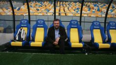 Miroslav Karas na stadioně v Kyjevě