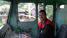 Strojvedoucí Miroslav Vašků musel vzít v historické jízdě za vděk jen dieselovou lokomotivou