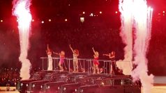 Skupina Spice Girls během slavnostního zakočení londýnské olympiády