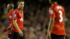 Porážku Manchesteru United neodvrátil ani Robin van Persie (vlevo)