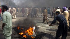 Protiamerické demonstrace v Pákistánu