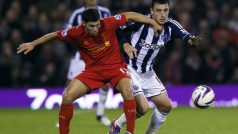 West Bromwich Albion&#039;s George Thorne (R) challenges Liverpool&#039;s Daniel Pacheco during their English League Cup soccer match at The Hawthorns in Birmingham September 26, 2012