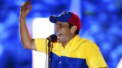 Prezidentský kandidát venezuelské opozice Henrique Capriles Radonski