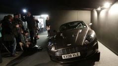 Vůz Aston Martin, kterým se v bondovce Quantum of Solace proháněl agent 007 Daniel Graigh