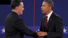 Republikánský kandidát na prezidenta Mitt Romney a současný prezident Barack Obama