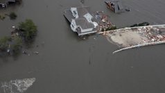 Pobřeží státu New York po průchodu superbouře Sandy